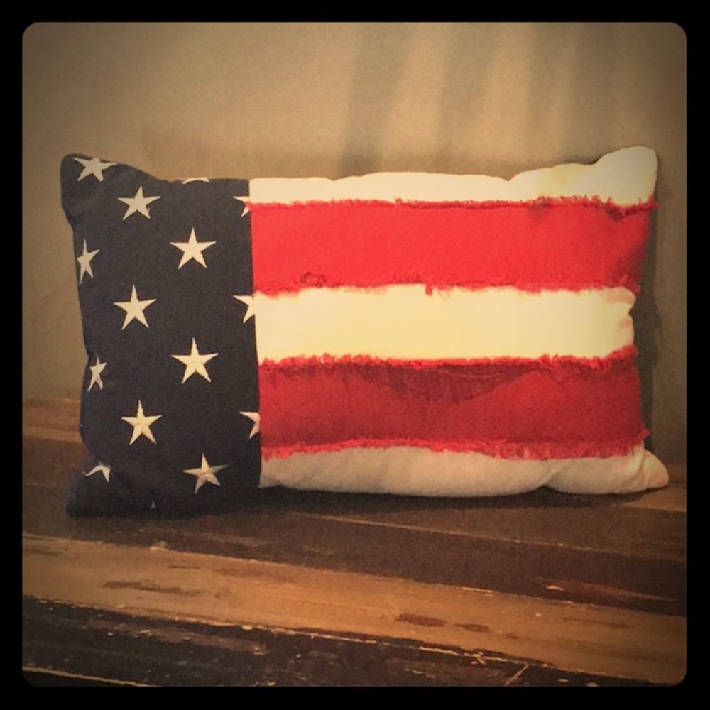 USA Flag throw pillow